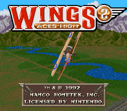 Wings 2 - Aces High (USA) (Beta) Title Screen
